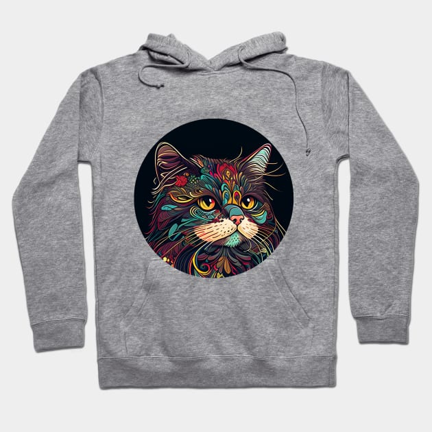 Boho Cat Lady Vintage - Cat Hippy Lover Hoodie by dashawncannonuzf